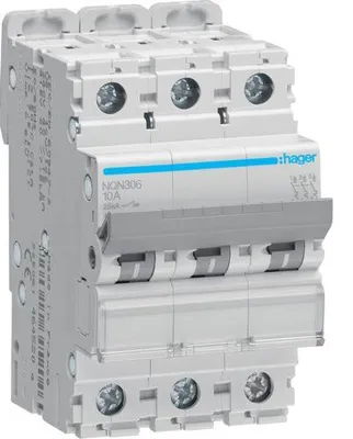 Immagine prodotto di Interruttore miniaturizzatoNQN3063polo 25kA B-6A 3M (NQN306)