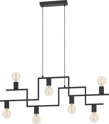 Image de Eglo 43365 FEMBARD E27 7-fois Suspension 1005x40mm Noir