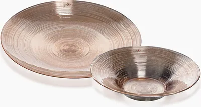 Produktbild von CIRCLE large bowl - kupfer - 40x40x8cm - Glas