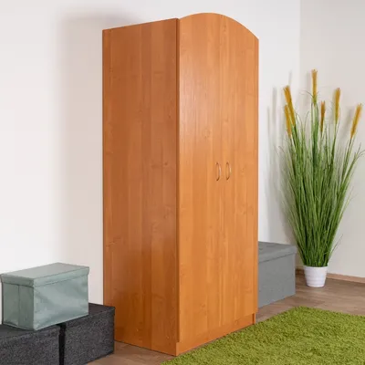 Produktbild von Schlafzimmer - Kleiderschrank, Farbe: Erle - 190 x 80 x 55 cm (H x B x T)