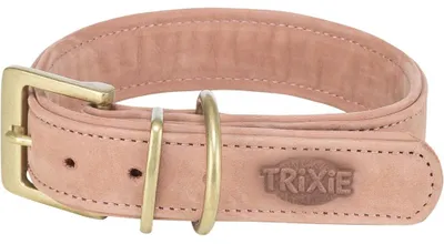 Produktbild von TRIXIE Pure Halsband, Leder extra breit - rosa - 36–43 cm/30 mm