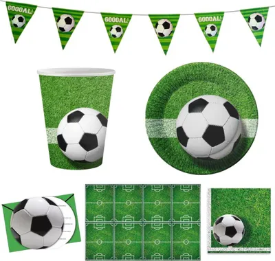 Obrázek produktu pro Dětská narozeninová sada Fotbal - 10 osob