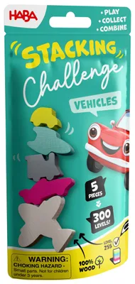 Produktbild von HABA Stacking Challenge Vehicles – Das ultimative Stapel-Duell mit 300 Levels, k