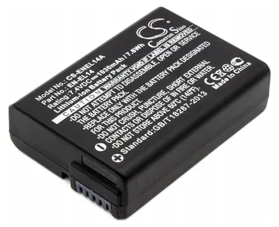 Produktbild von Akku für Nikon D3100 DSLR (equ.EN-EL14) 1030mAh, Li-ion