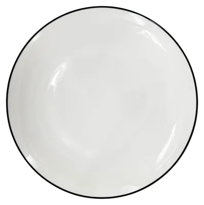 Zdjęcie produktu dla Płytki talerz porcelanowy Linea Black, ø 27 cm, czarna linia