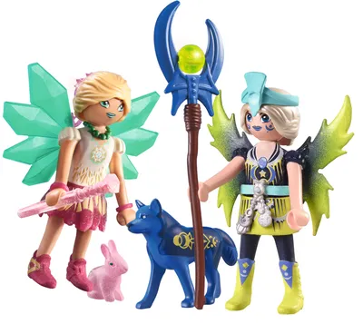 Produktbild von PLAYMOBIL Crystal Und Mondfee Mit Seelentieren Blau  Blau One Size