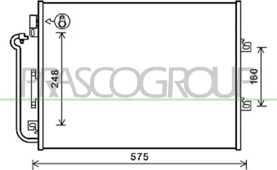Produktbild von PRASCO RN306C001 Kondensator Klimaanlage Klimakondensator für RENAULT TWINGO II (CN0)
