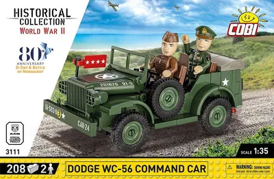 Zdjęcie produktu dla COBI Dodge WC-56, Zestaw do budowania, 7 lat(a), 208 szt.