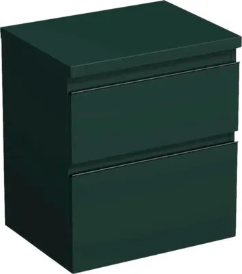 Produktbild von Jungborn Waschtischunterschrank TRENTA BxHxT 56,7 x 64,6 x 44,5 cm Frontfarbe grün salvia matt TRE DESK 60 2Z B A9146
