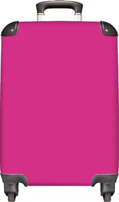 Produktbild von MuchoWow® MuchoWow® Koffer Handgepäck Trolley Rollkoffer Kleine Reisekoffer mit 4 Rollen - Fuchsia - Neon - Farben - Cabin Size < 55x40x23 cm & 55x40x20 cm - Fotokoffer - Kabinenkoffer - Boardgepäck -