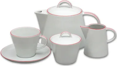 Produktbild von Tom, Teeservice, rote Serie, Thun, 15-teilig