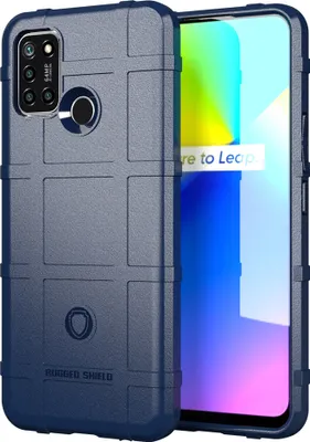 Produktbild von OPPO Realme 7i Hülle, LaimTop Weich TPU Silikon Stossfest Anti-rutsch Tasche Heavy Duty Schutzhülle für OPPO Realme 7i Blau