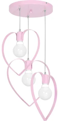 Produktbild von Deckenleuchte Amore Pink 3Xe27 Pendelleuchte - Mlp9954 Deckenlampe Kinderzimmer Kinderleuchte
