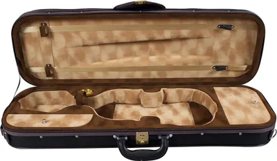 Image de Étui Hidersine DVC3 Pianura pour violon, noir avec finitions marron