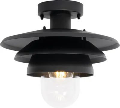 Produktbild von Design Außen Deckenleuchte Schwarz IP44 Morty