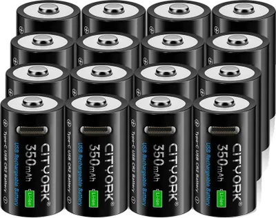Productafbeelding van CR2-batterij, 3,7 Volt, oplaadbaar, 16 stuks