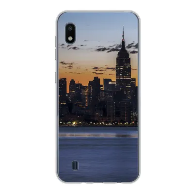 Produktbild von MuchoWow® Handyhülle Schutzhülle Hülle für Samsung Galaxy A10 New York - Skyline - Amerika Silikon Softcase Handy Hülle - Schutzhülle