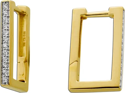 Produktbild von Brillant Creolen Gold 585 14K Natur Diamanten 0.16ct