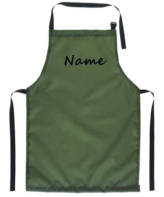 Produktbild von Original Grillschürze Kochschürze Latzschürze Bistroschürze BBQ Apron Werkschürze ideale Männer Frauen Geschenk Grün mit Namen [106]