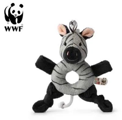Image de Cub Club - Anneau de préhension Ziko le zèbre (gris, 15cm) pour tout-petits Jouets