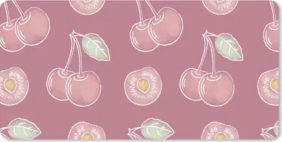 Produktbild von MuchoWow® Mauspad Mousepad Design - Kirsche - Muster 60x30 cm - Mousepads - Maus Mat - Pad - Mausunterlage - Nachhaltig