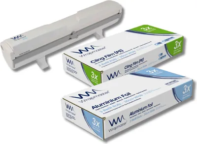 Produktbild von SET All in one Wrapmaster Spender 1000 und Frischhaltefolie sowie Alufolie 1000