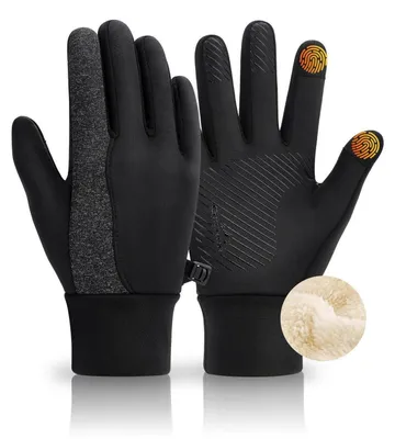 Produktbild von Thermohandschuhe Herren Damen Winter Touchscreen Fahrrad Skihandschuhe Warm Laufhandschuhe C-S