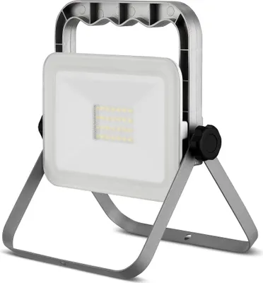 Produktbild von REV LED Fluter Strahler Mirano Grau IP65 20W 1800lm Kaltweiß Ständer Kabel Stecker