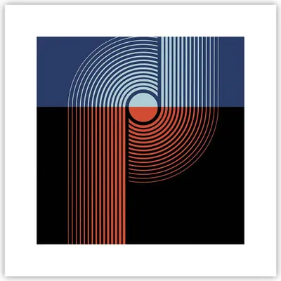 Produktbild von Poster - Poster ohne Rahmen - Abstraktion Moderne Minimalismus - 30x30 cm - Wand Bild - Wanddeko - Wandbilder - Kunstposter - Wandposter - Bilder - Kunstdruck - Wanddekoration - P2XAC30x30-4520