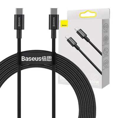 Produktbild von Baseus Superior USB Kabel USB 2.0 1 m USB C Schwarz