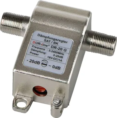 Produktbild von DUR-line Dämpfungsregler 0-20dB für SAT- und Kabel-TV (DR-20 G)