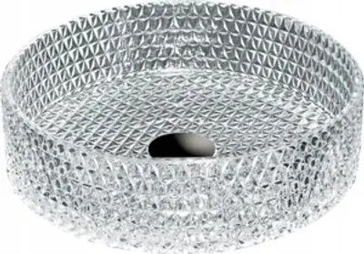 Produktbild von Badezimmer Waschbecken Arbeitsplatte Waschschüssel Silber Rund 39x39x10,5 cm