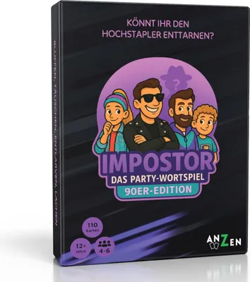 Obrázek produktu pro ANZEN 4262394130237 ANZEN - IMPOSTOR - Das Party-Wortspiel - 90er-Edition