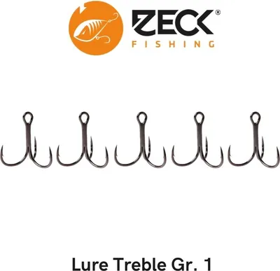 Produktbild von Zeck Lure Treble - Drillinge, Größe/Packungsinhalt:Gr. 1 / 5 Stück