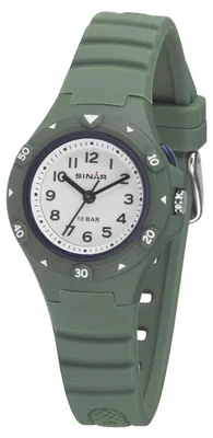 Produktbild von Sinar XB-19-3 Uhr Junge Kinderuhr Silikon grün