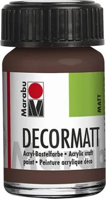 Obrázok produktu pre Marabu 1401 39 040 Decormatt akryl, stredne hnedá 040, 15 ml