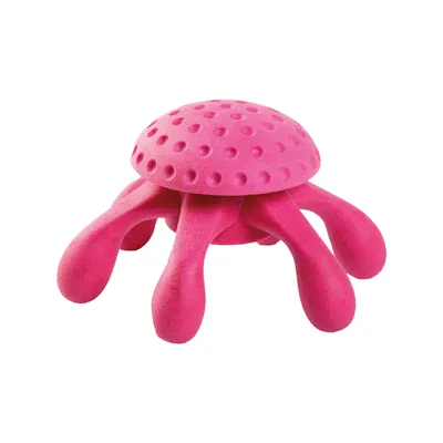 Obrázek produktu pro Hračka pes OCTOPUS MAXI plov. z TPR růžová Kiwi