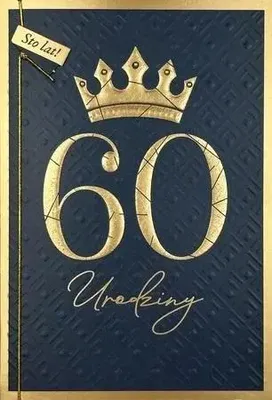 Image de B6 Carte d'anniversaire 60