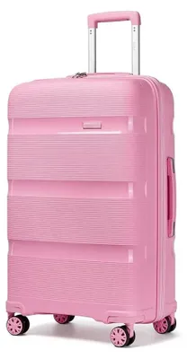 Immagine prodotto di Valigia rigida con struttura in policarbonato - Trolley - Taglia L (75 x 29,5 x 47,5 cm) - Realizzata in polipropilene - 4 ruote omnidirezionali a 360° - Serratura numerica TSA - Colore rosa
