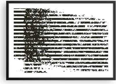 Produktbild von Gerahmtes Poster - Schwarzer Rahmen - Abstraktion Schwarz Gürtel - 70x50 cm - Wand Bild - Wanddeko - Wandbilder - Kunstposter - Wandposter - Bilderrahmen - Bilder - Kunstdruck - P2BAA70x50-4855
