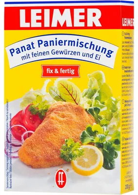 Zdjęcie produktu dla Leimer Panat mieszanka bułki tartej z drobnymi przyprawami i jajkiem 200g
