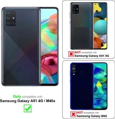 Obrázek produktu pro Cadorabo Case for Samsung Galaxy A51 4G / M40s Protective Cover in Pink Pouzdro na mobilní telefon TPU Case Cover