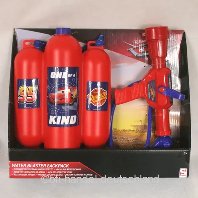 Produktbild von Sambro - Cars Wasserpistole mit Tank, rot, DSC9-3121 VALUVIC