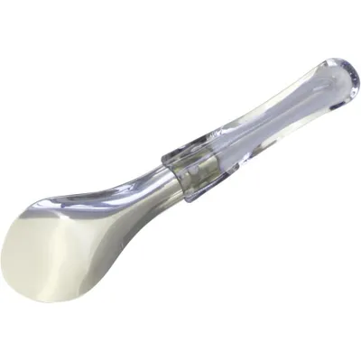 Produktbild von Eisspachtel Eisportionierer Edelstahl 30cm Kunststoffgriff transparent