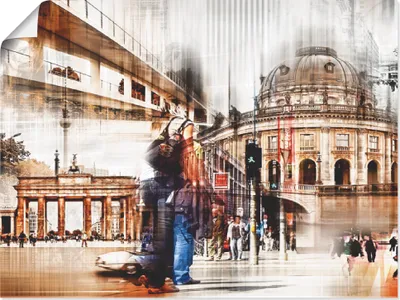 Produktbild von ARTland Poster Berlin Skyline Collage II Größe: 40x30 cm