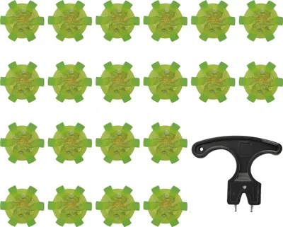 Produktbild von 20 Stück Golfschuh-Spikes, Golfstollen, Outdoor-Gummi-Ersatzspikes für Golfschuhe, Golf-Spike-Tool, Golf-Zubehör