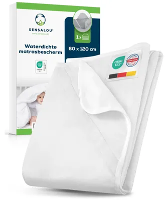 Productafbeelding van Matrasbeschermer ledikant - Waterdicht - 60 x 120 cm - Wit