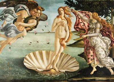 Obrázok produktu pre Plakát 18x13cm Zrodenie Venuše, Botticelli Vintage do Salonu