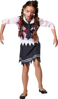 Produktbild von dressforfun® Mädchenkostüm gruseliges Zombie Schulmädchen