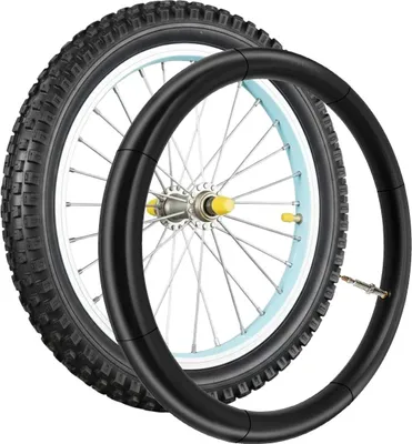 Produktbild von Avizar, Fahrradschlauch 16x1.75–1.90 Gummi Ventil 44mm, Schwarz